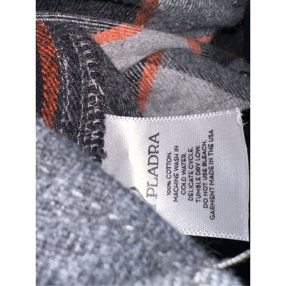 Nice PLADRA men Every Day Flannel Shirt- grey size XS Long Sleeve Good condition - Picture 6 of 8